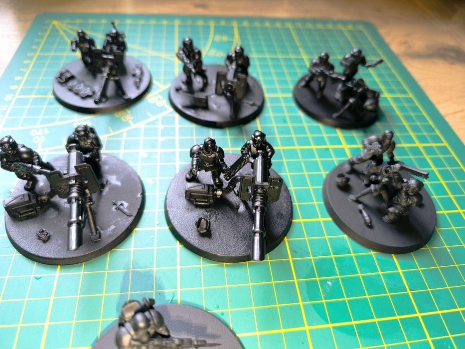 2x heavy weapon team astra militarum wh40k Warhammer imperial  guard HWT