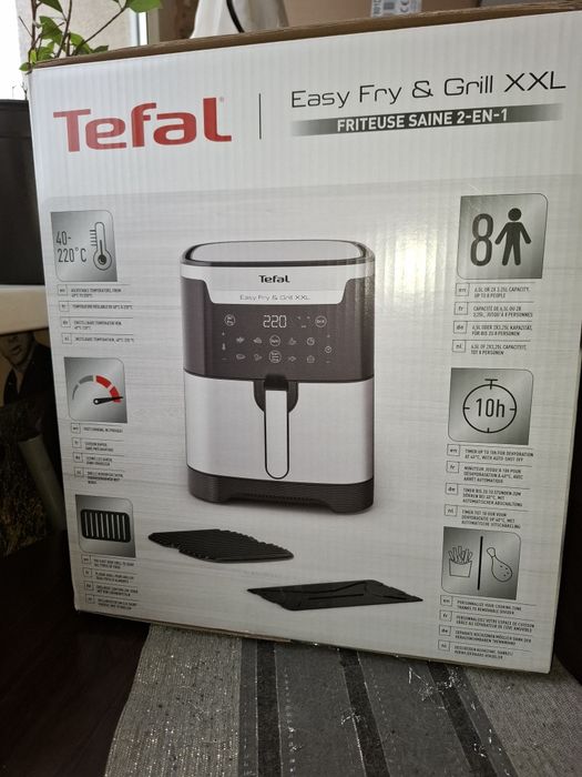 Air fryer tefal 6,5l na gwarancji z aplikacją mobilną