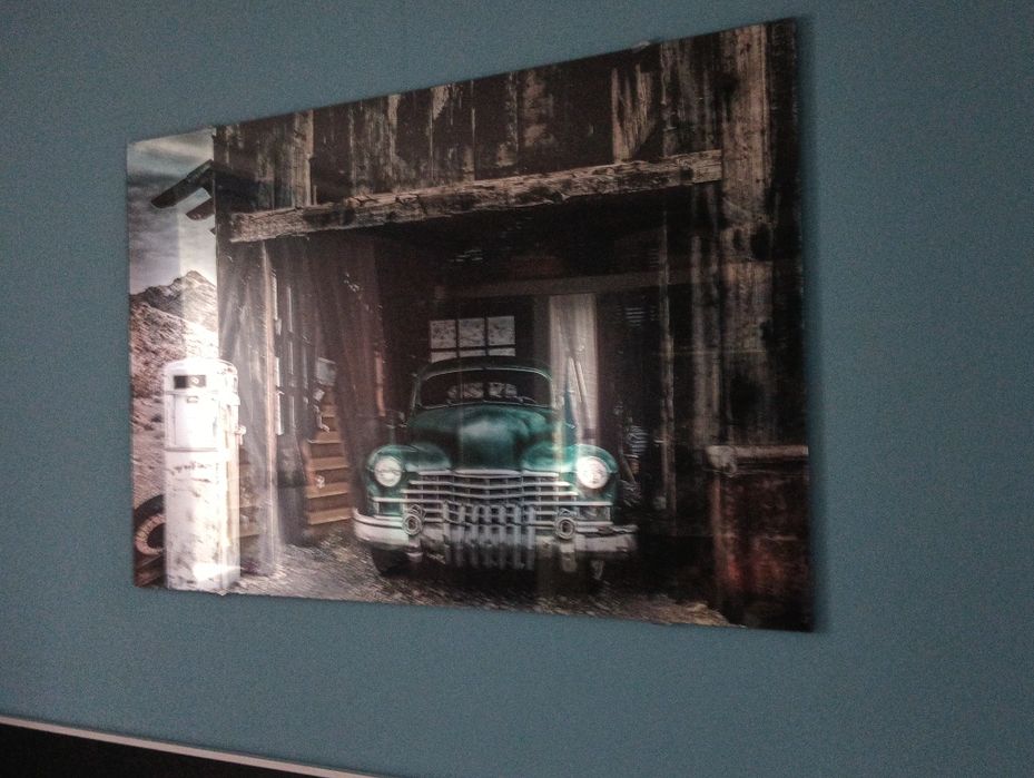 Obraz szklany praktycznie nowy