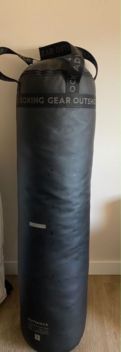 Saco de boxe com suporte de chão