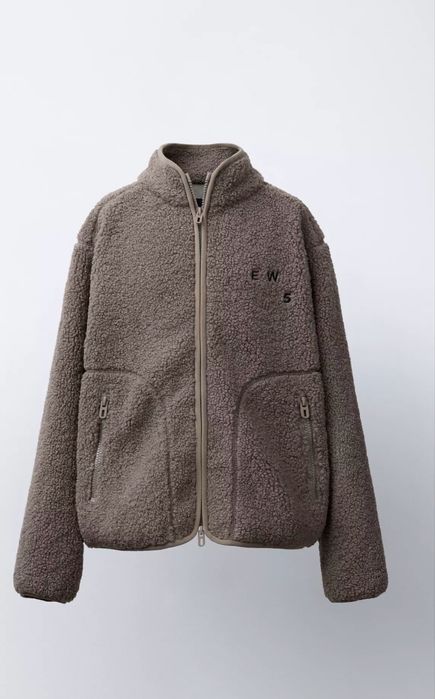 В НАЯВНОСТІ !!! Куртка шерпа з штучноі овчини фліска Zara