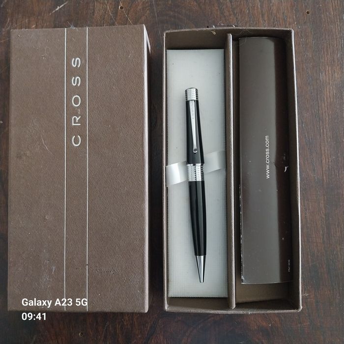Esferográfica Cross Beverly Black Lacquer (C/ Caixa Original) – Como Nova