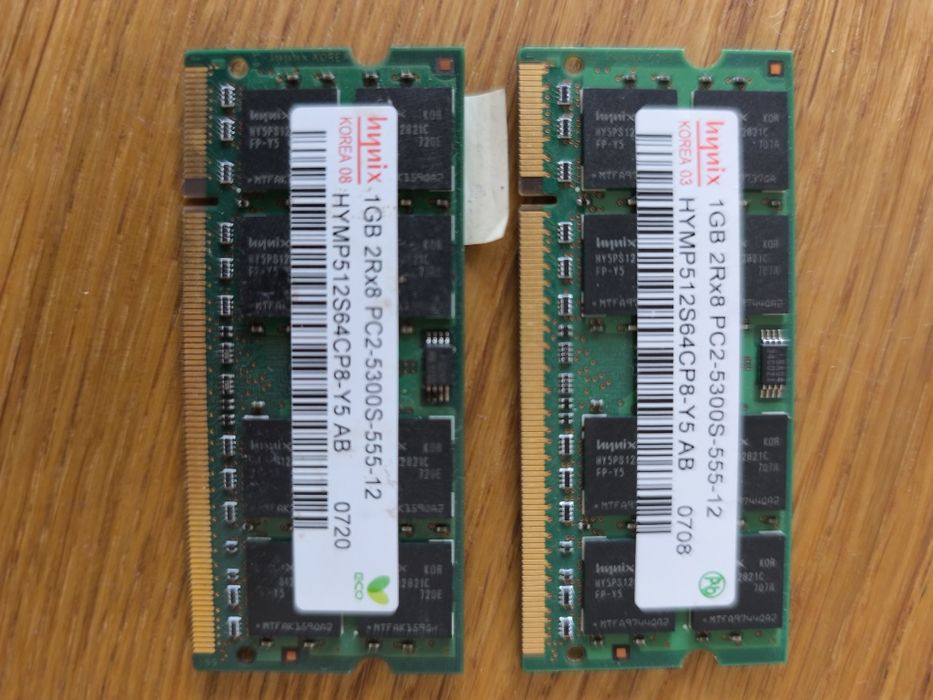 Pamięć RAM Hynix 2GB DDR2 SO-DIMM (PC2-5300S)