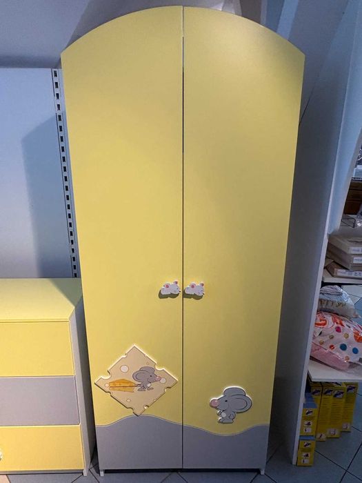 Piękny komplet mebli GLUCK MYSZKI, nowy, tylko rozłożony.