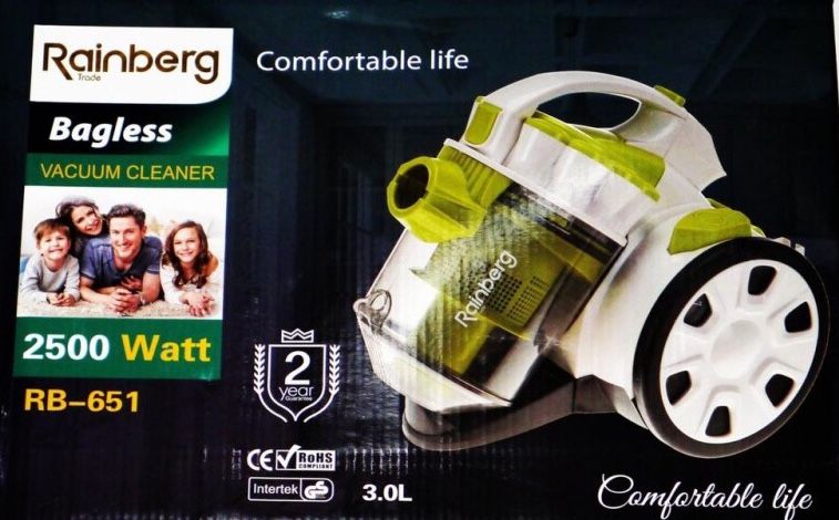 Новый пылесос Rainberg rb-651 / 2500 Вт , циклон, колбовый пилосос