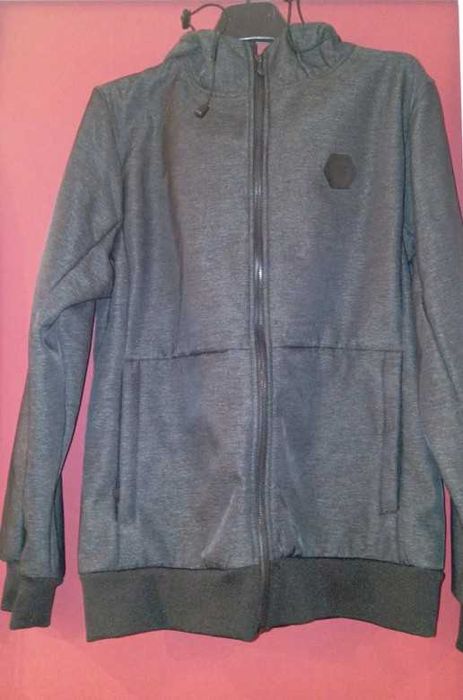 Kurtka Bluza Szara Męska Nowa Sam'S Black S/M