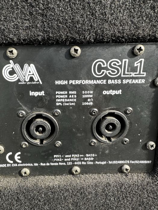 P.A. CVA 4x Sub CSL1 + 2x Top CSH2