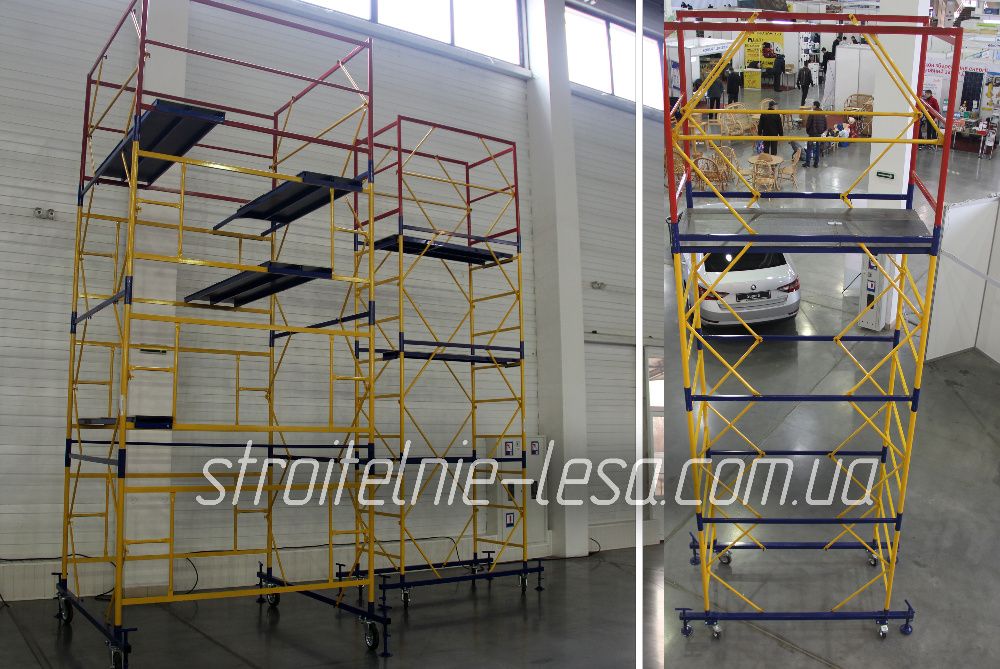 Строительные леса, вышки-туры, подмости на колесах - аренда и продажа.