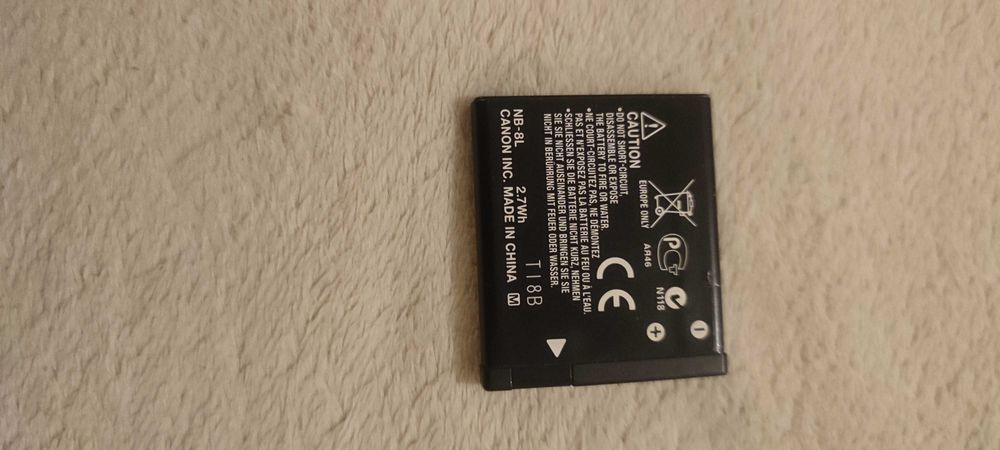 Baterias para máquina fotográfica canon