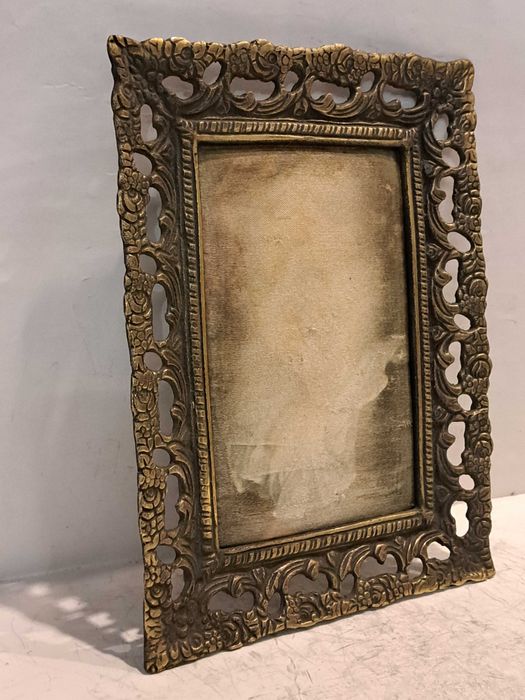 Подарочная бронзовая рамка, шёлкография - бронза.