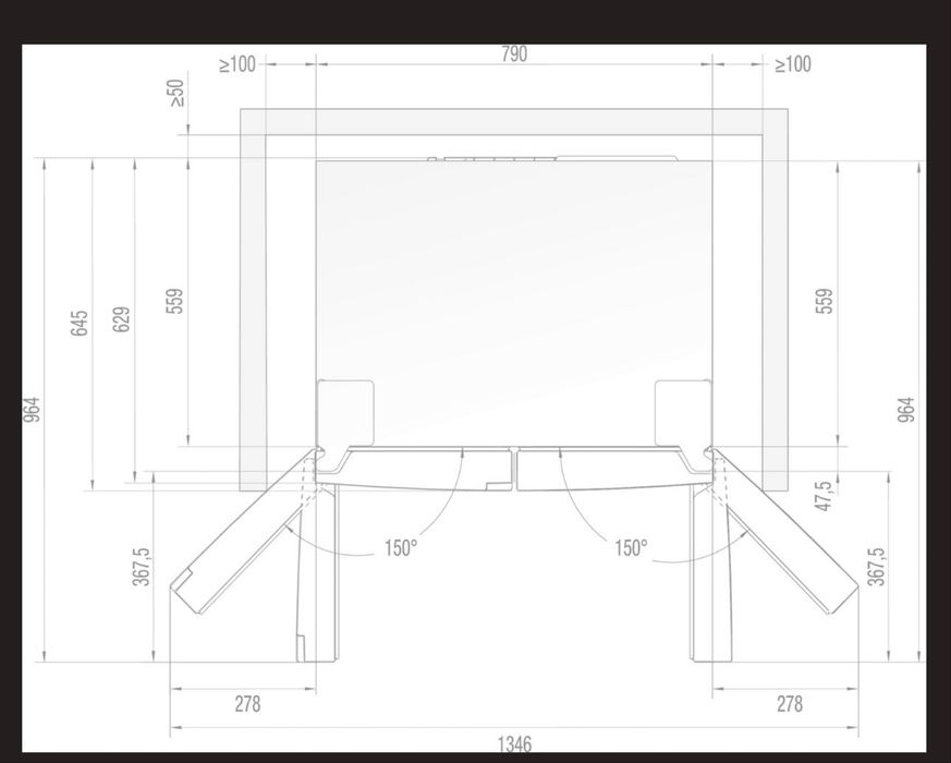 холодильник Gorenje NRM8182MX Side-by-Side