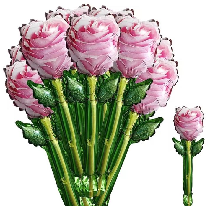 Повітряна куля, троянда, надувка святкова