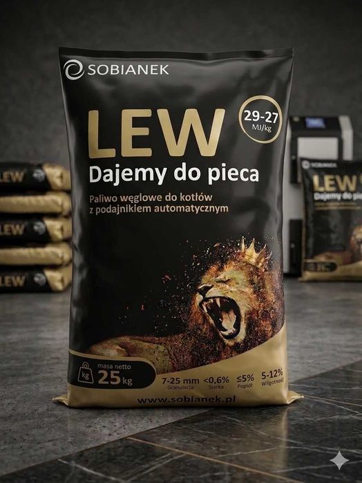 Węgiel EkoGroszek workowany LEW SOBIANEK 27-29 MJ