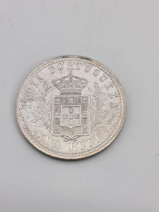 Moeda de 1 rúpia Índia Portuguesa 1903