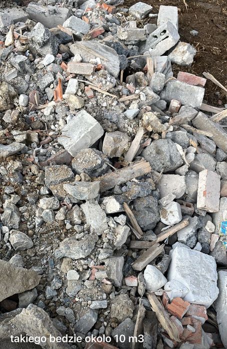 gruz beton podbudowa wyrównanie działki