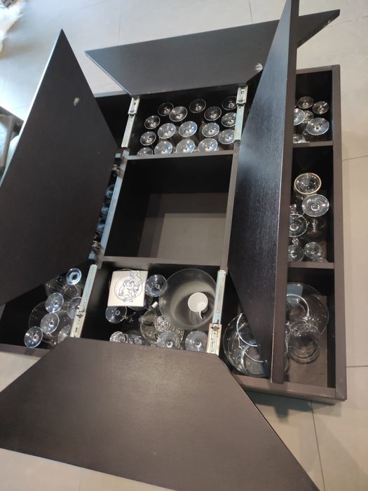 Mesa Centro Sala Estar — Cor Wengé