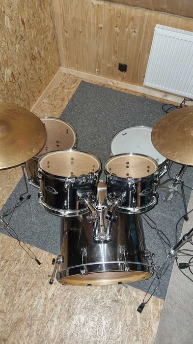 PEARL EXPORT+talerze - perkusja-kompletny zestaw!