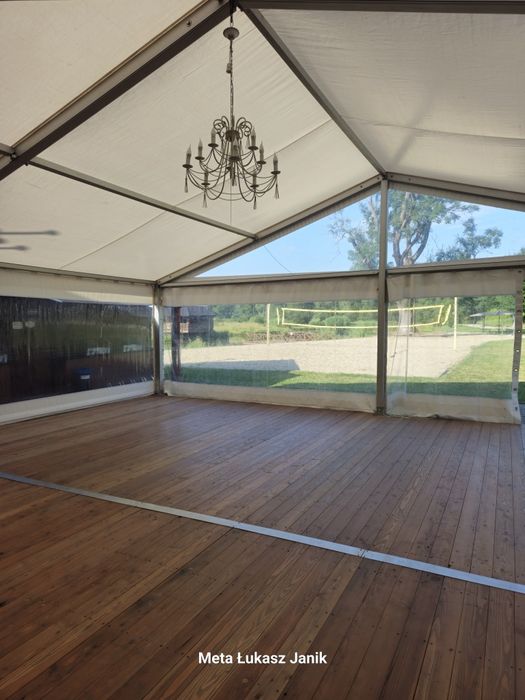 Wynajem hali namiotowej, namiot cateringowy, stoły, krzesła