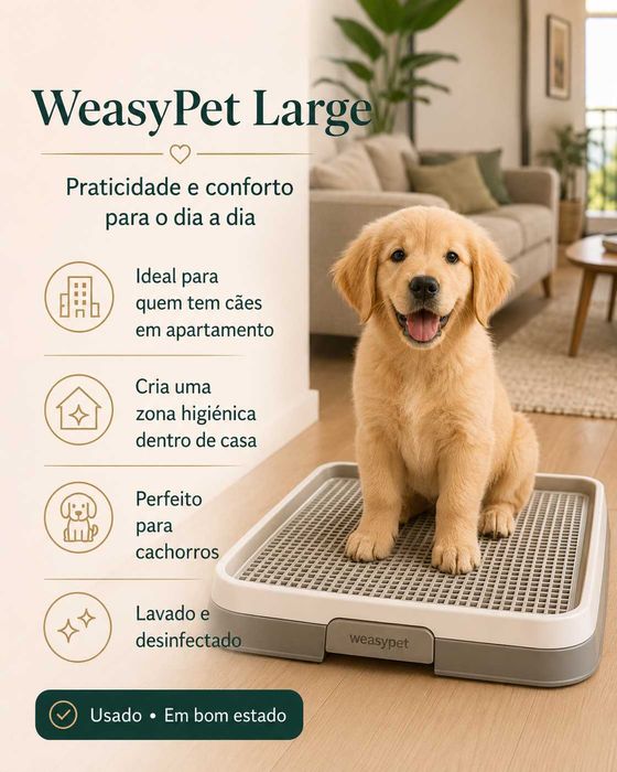 WeasyPet Large usado, lavado e desinfectado, em bom estado e pronto a usar.