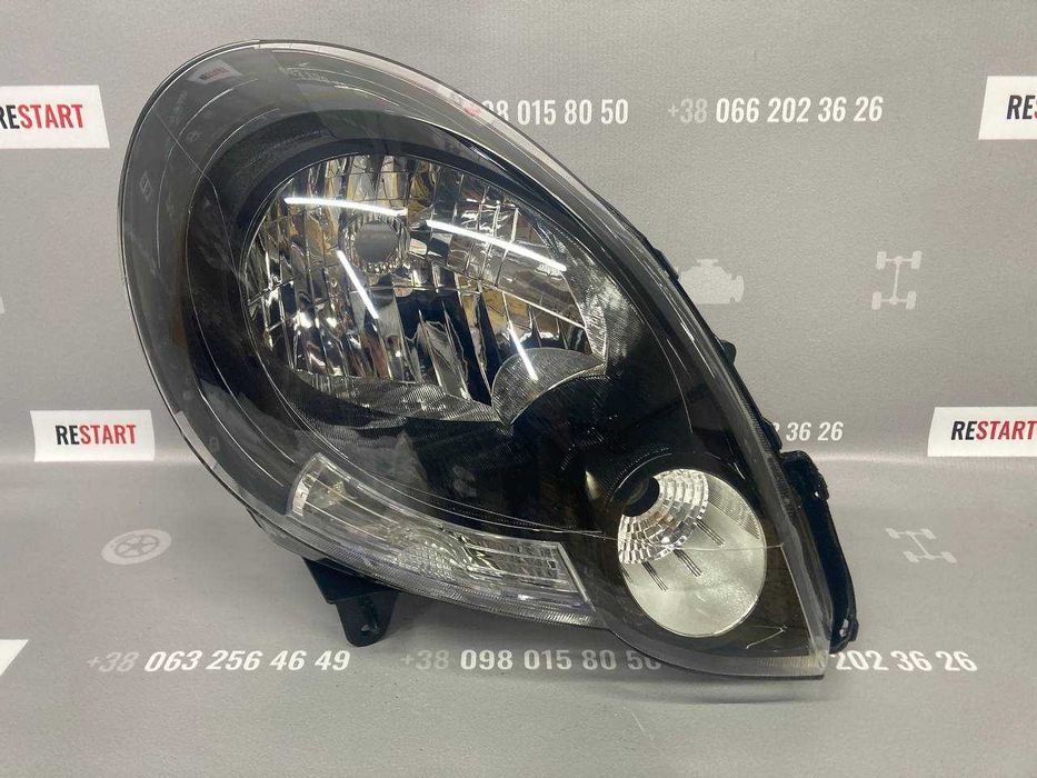 Фари передні чорні на Renault Kangoo 2 (Рено Кенго 2) 2008-2013