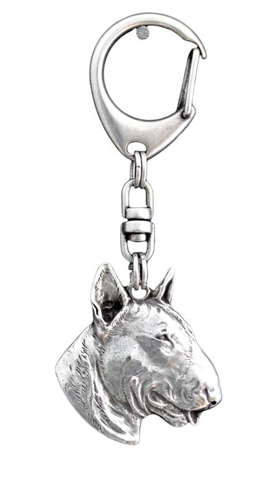 Bulterier brelok posrebrzany Art-Dog
