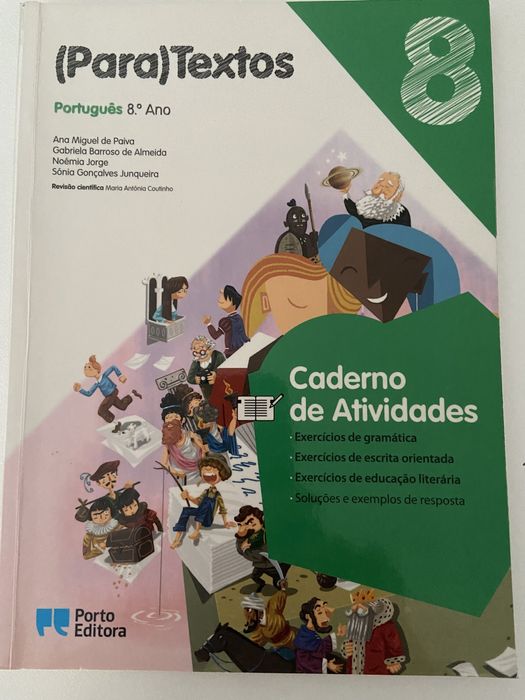 Caderno de atividades de 8 ano (Para) Textos de Portugues