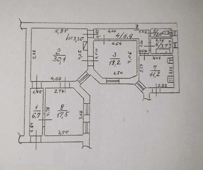 3-rooms apartment apartment by the address st. Kulikovo pole pl Oktyabrskoy revolyutsii pl (area 96 m²) - Atlanta.ua - photo 22