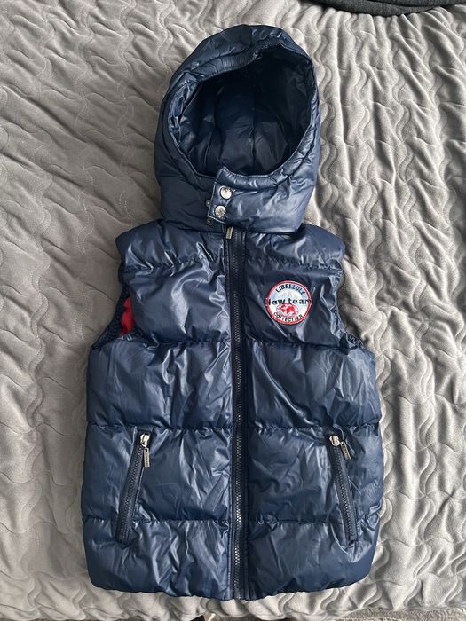 Жилетка, безрукавка синя на хлопчика