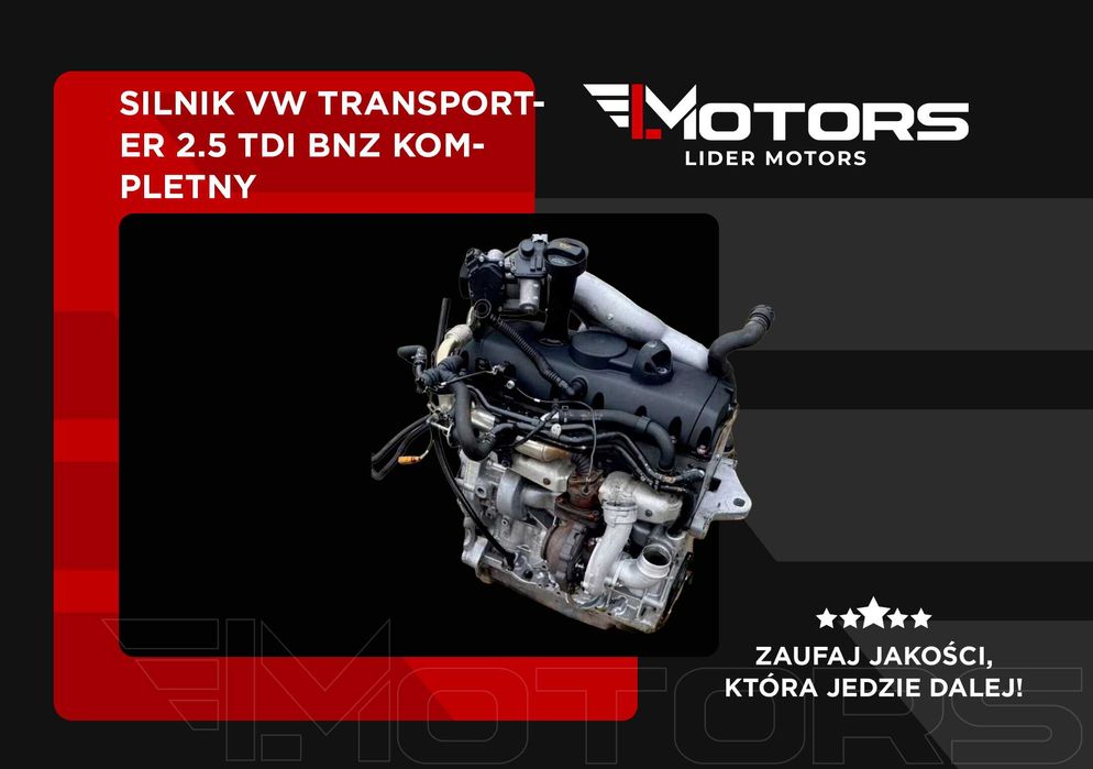 Silnik VW Transporter 2.5 TDI BNZ Kompletny