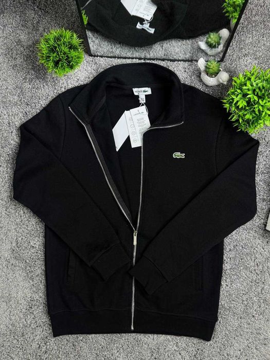 Кардиган ЗІПКА Lacoste с-хл біла чорна