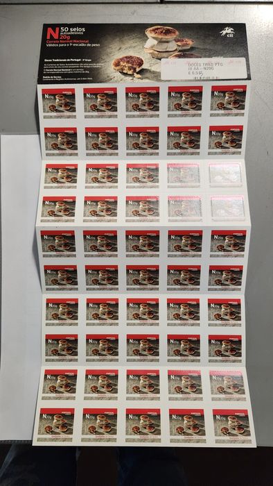 Vendo 50 selos autoadesivos 20g
