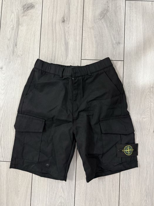 Spodenki Stone Island czarne modne unisex