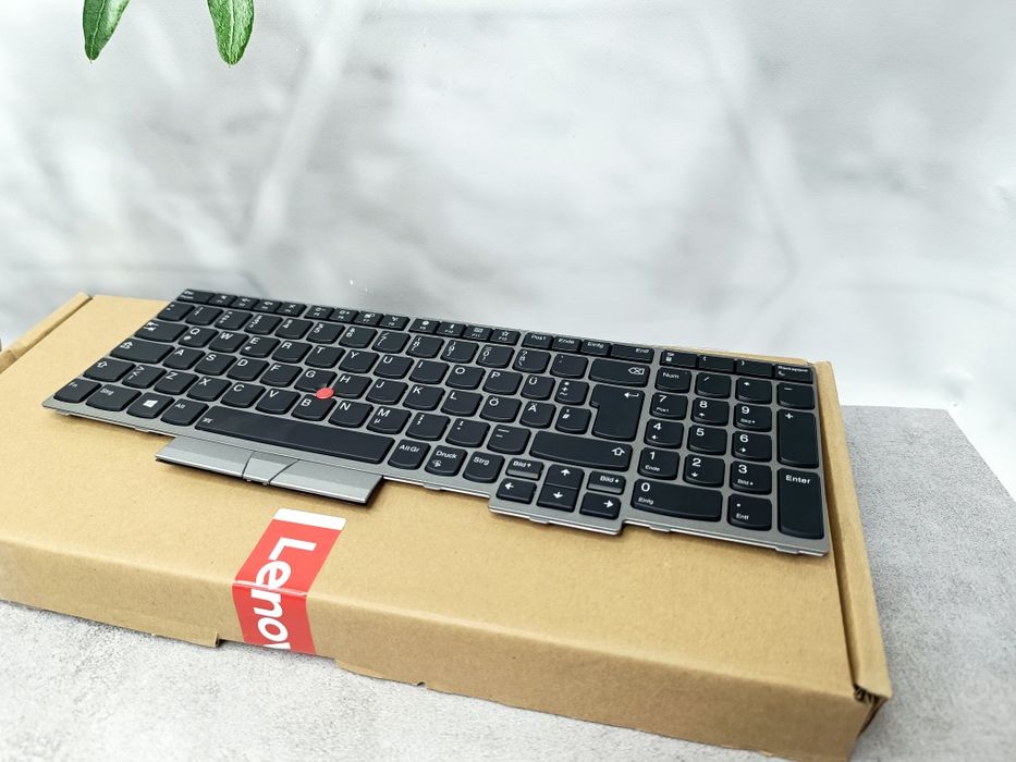 Нова клавіатура ThinkPad T590/L580/E580/E590/P52/P72 DE-BL - SILVER