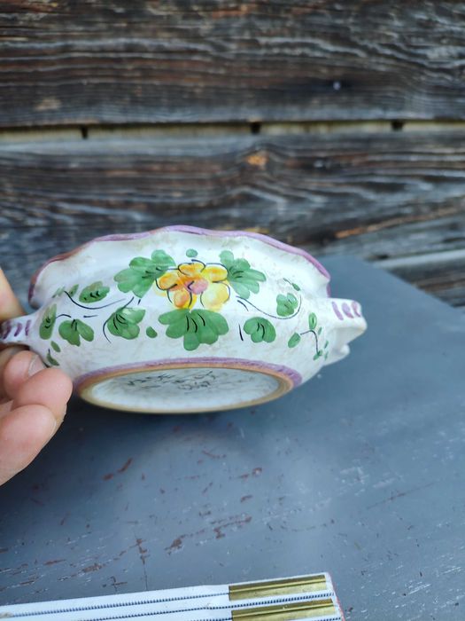 Ceramiczna miseczka - Włochy - ręcznie malowana - vintage - K6