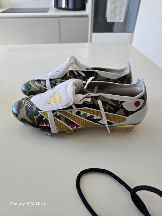 Bape Predator Adidas Elite Limited Edition Chuteiras Futebol Camo Rare. Chuteiras adidas Predator x BAPE Elite FT FG - Tamanho 44 (Novas)