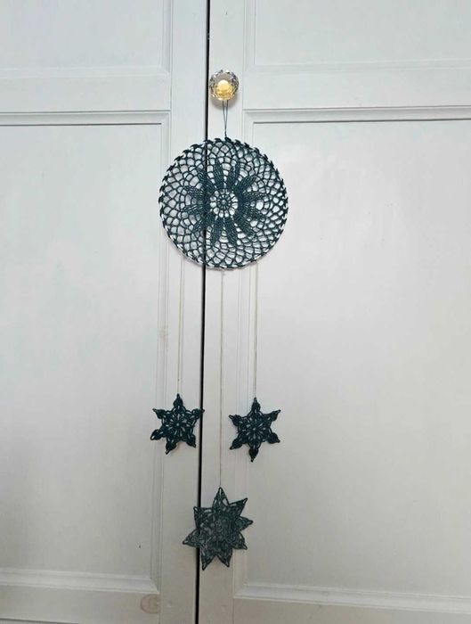 Łapacz snów hand made turkusowy ręcznie wykonany