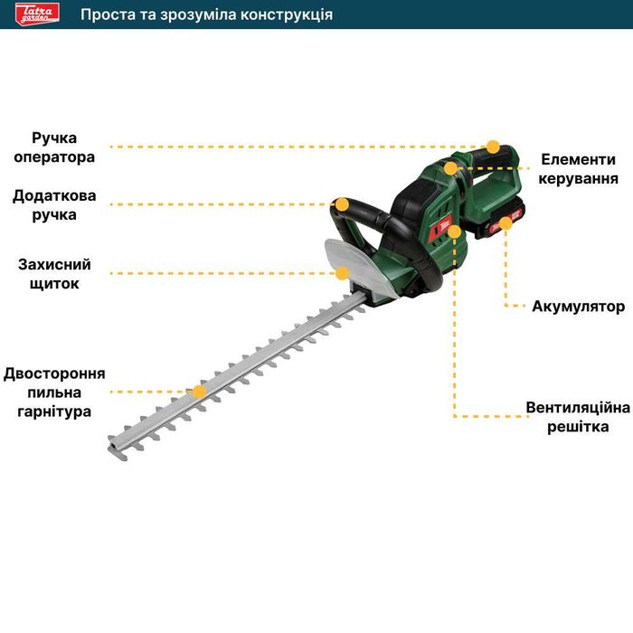 Газонокосарка Tatra Garden LMA 40 + Кущоріз Tatra Garden BCA 20