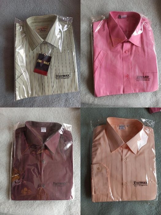 Koszule krótki rękaw różne wzory rozmiary - po likwidacji sklepu