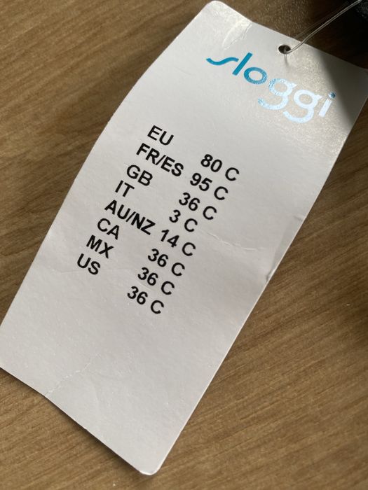 Sloggi 80C stanik biustonosz czarny 100 WHP nowy z metką