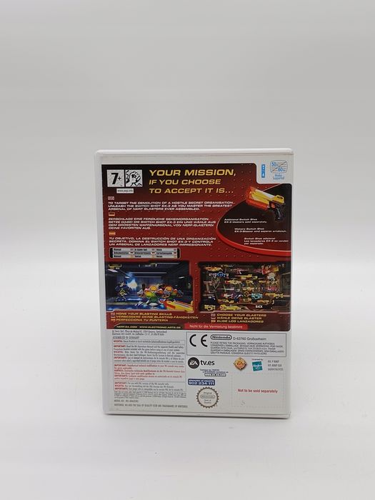 nerf n-strike nintendo wii pudełkowa