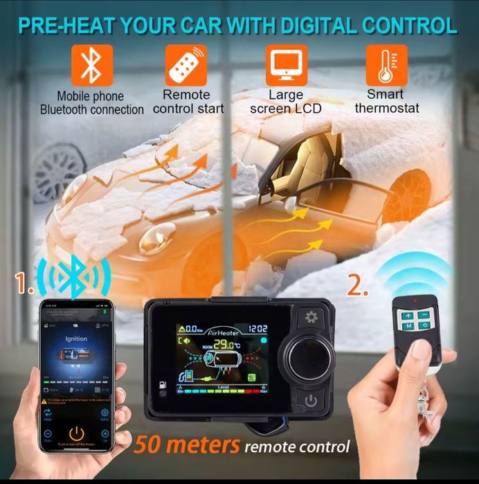 Продам автономний обігрівач(автономку) 12-24в.для авто