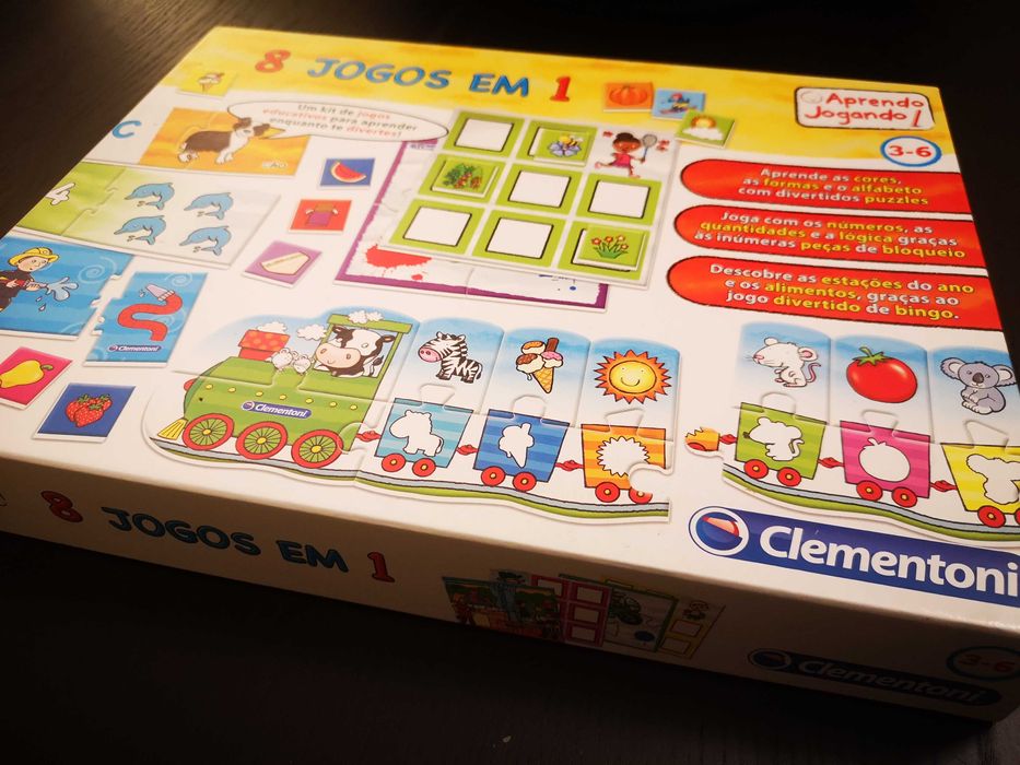 8 Jogos em 1 - Aprende Jogando - Clementoni