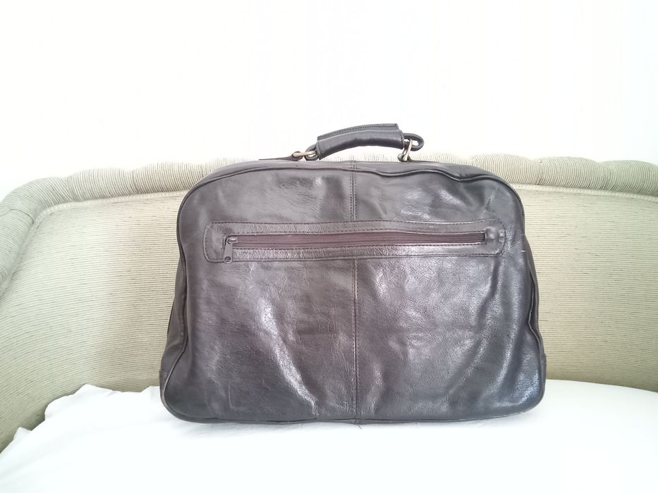 Saco de viagem em pele vintage