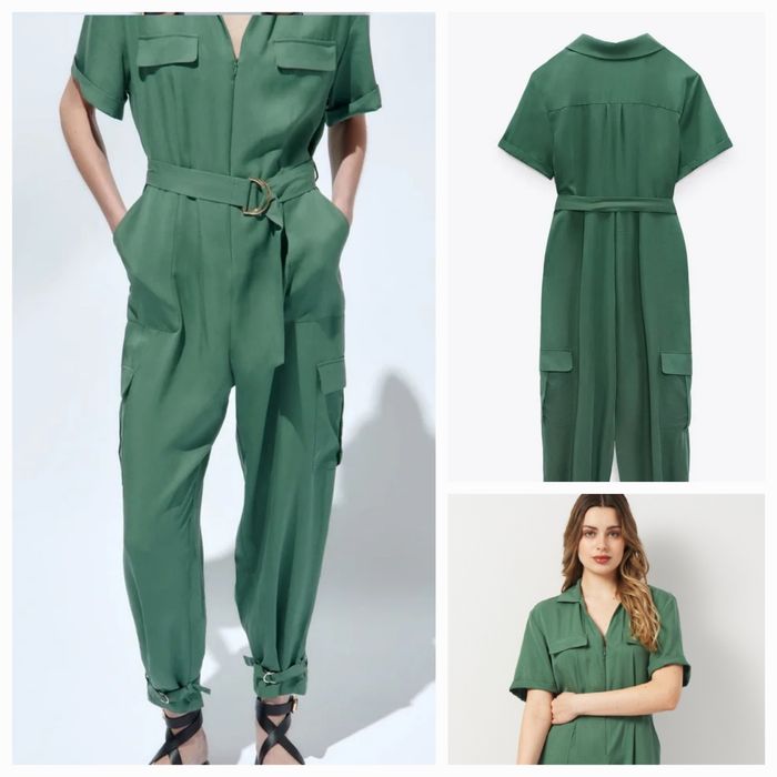 Жіночий комбінезон Zara XL зеленого кольору