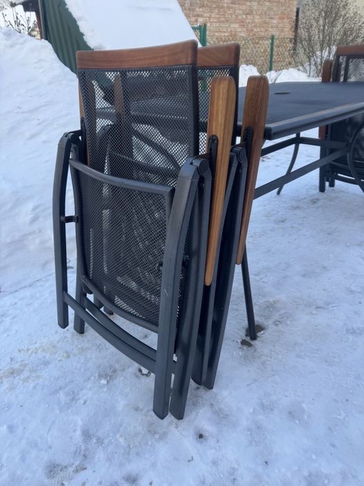 Комплект садових меблів стіл 4 крісла меблі на терасу (0039)