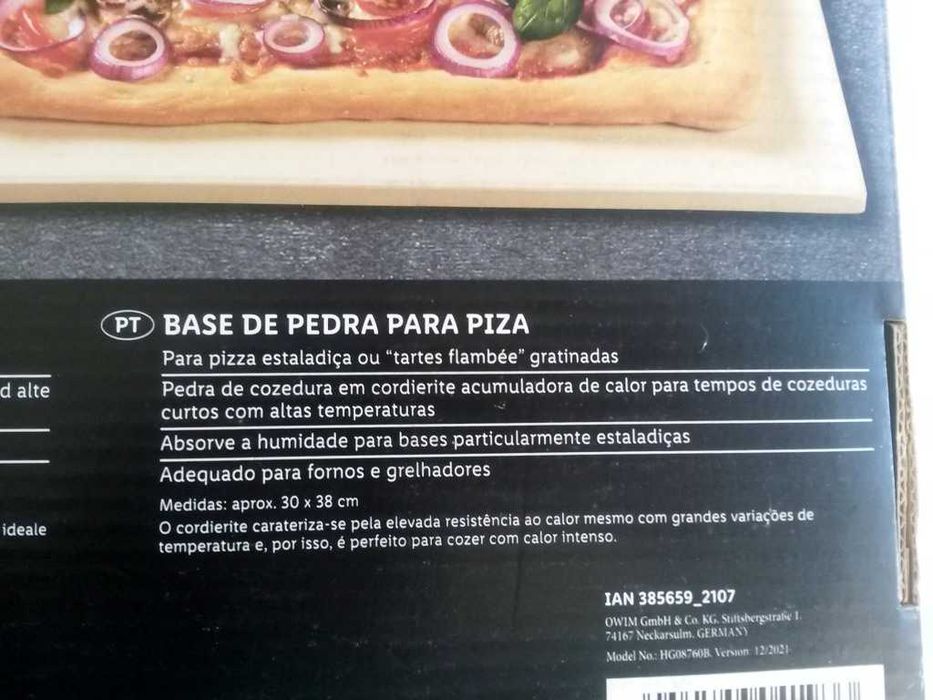 Pedra para pizza marca grill meister