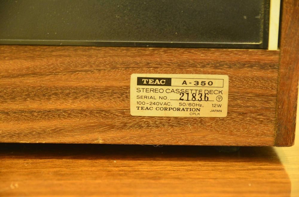 Gravador de cassetes Teac A- 350