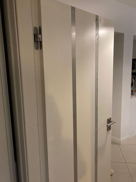 3 pary Drzwi pokojowe wewnętrzne białe