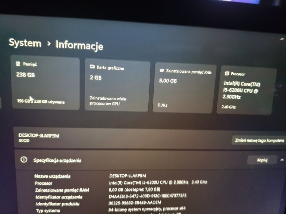 Dotykowy laptop Lenovo Yoga 700-14isk