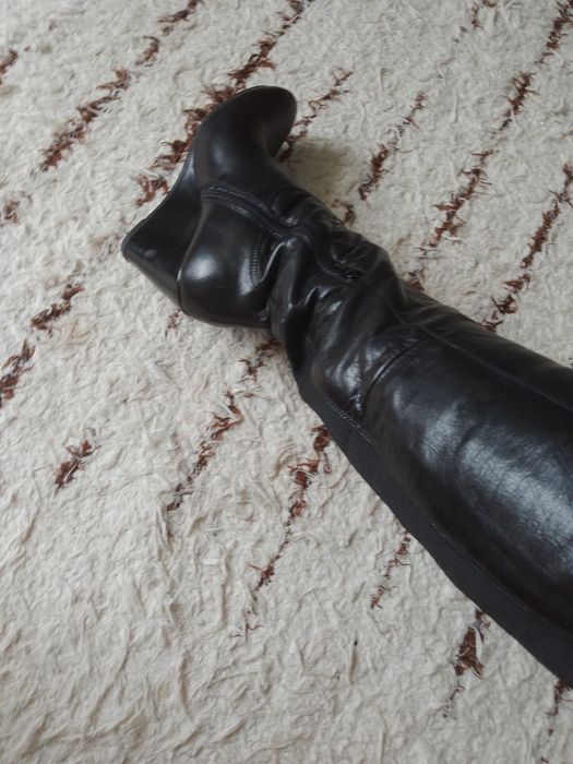 Piękne długie kozaki 38 czarne